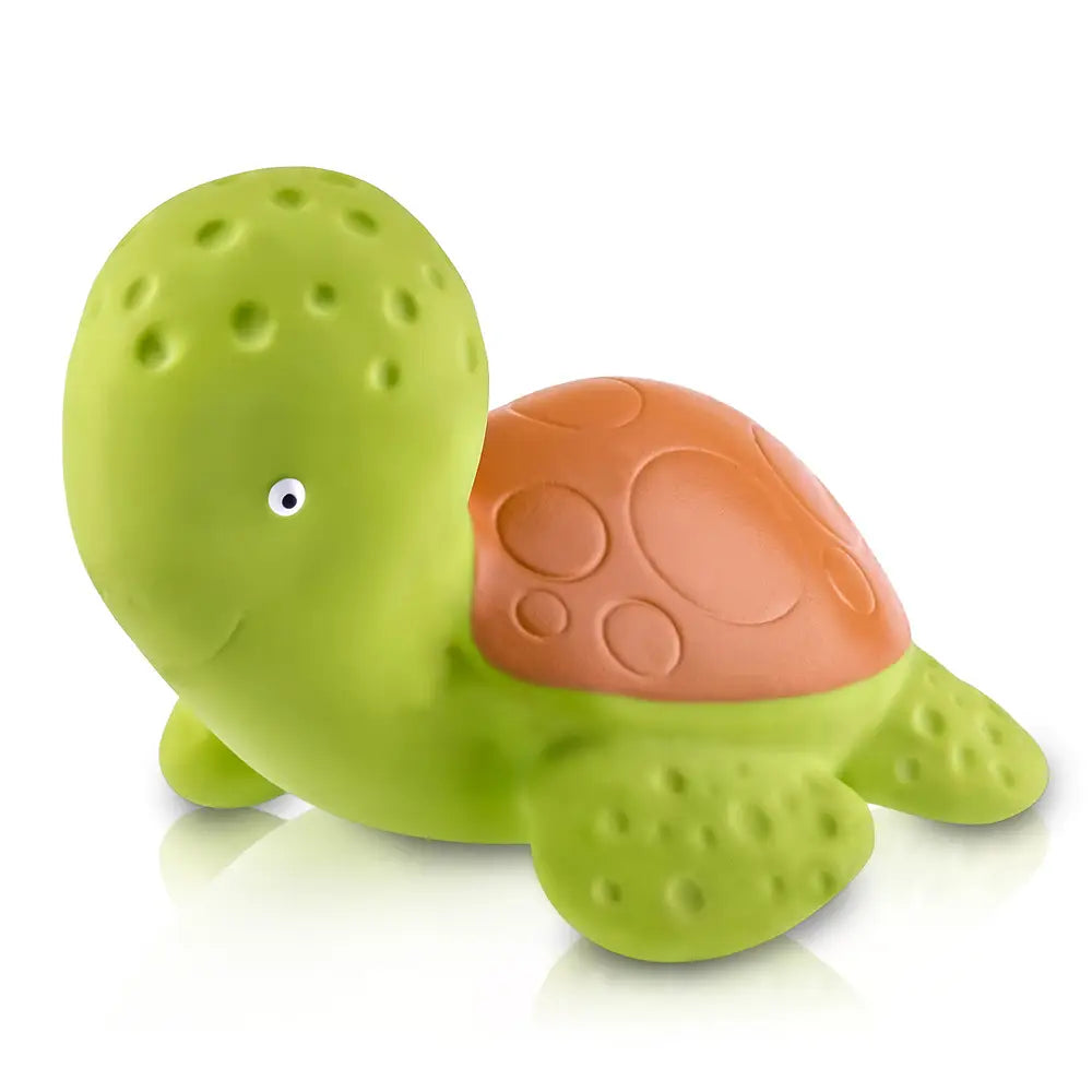 Sea Turtle Bath Toy Hole Free - 100% Pure Natural Rubber