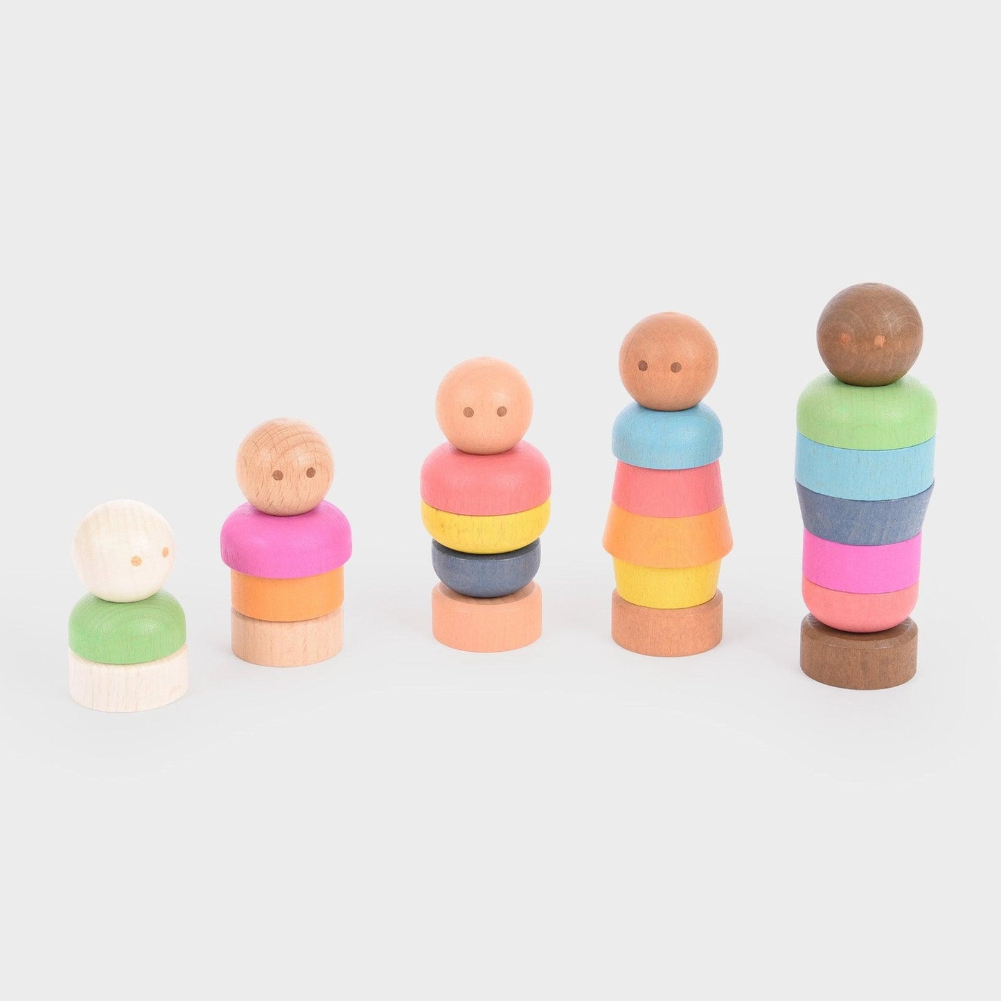 Rainbow Wooden Community People