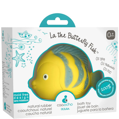 Butterfly Fish Bath Toy – 100% Natural Rubber, Mold-Free & Baby-Safe"
"Bright & Textured Butterfly Fish Bath Toy for Sensory Development"
"Sealed-Hole Design – Prevents Mold & Bacteria Buildup"
"Soft, Safe & Non-Toxic Rubber Bath Toy for Babies & Toddlers"
"Floating Butterfly Fish Bath Toy – Perfect for Fun & Learning"
"Eco-Friendly & Hygienic Baby Bath Toy, Free from BPA & Phthalates"
"Hand-Eye Coordination & Gross Motor Skill Development Through Play"
"Designed in Canada, Made from Sustainable Malaysian R