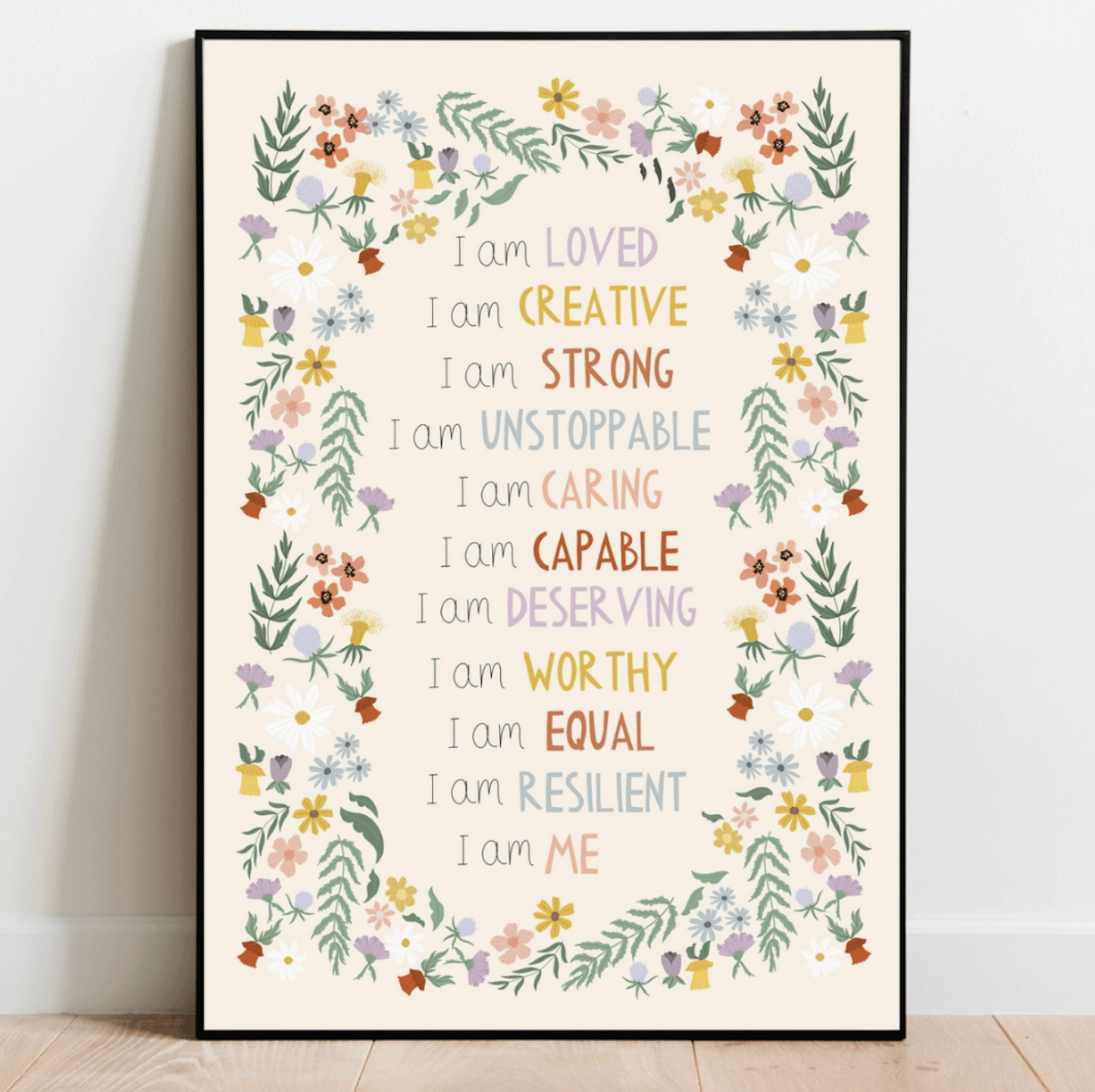 positive affirmation prints, affirmation prints for children, children prints for bedroom, affirmations, looking for children prints nursery, bedroom prints, boys and girls prints