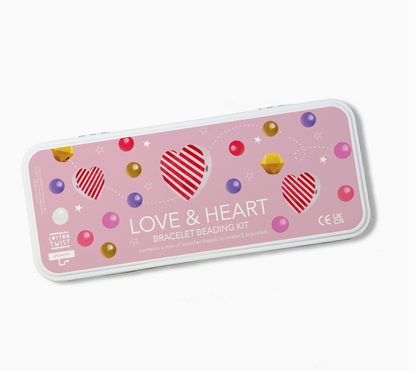 Love & Hearts Bracelet Bead Kit