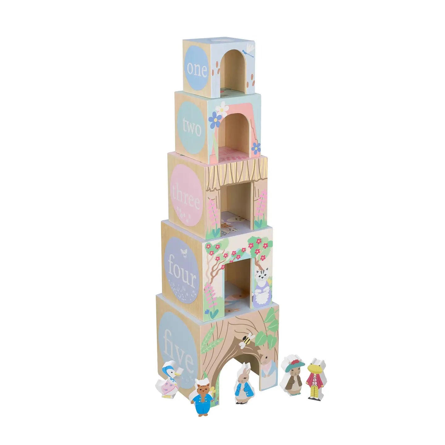 Peter Rabbit Wooden Stacking Cubes
